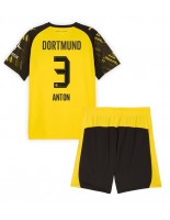 Borussia Dortmund Waldemar Anton #3 Hjemmedraktsett Barn 2025-26 Korte ermer (+ bukser)